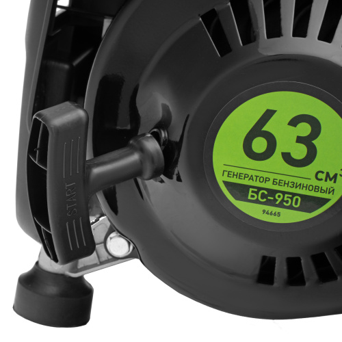 Генератор бензиновый БС-950, 0.8 кВт, 230 В, 2-х тактный, 4 л, ручной стартер Сибртех по ценам производителя в Уфе с доставкой по всей России