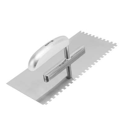 Гладилка из нержавеющей стали, 280 х 130 мм, деревянная ручка, зуб 6 х 6 мм Matrix по ценам производителя в Уфе с доставкой по всей России