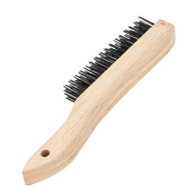 Щетка зачистная четырехрядная, закаленная прямая проволока с деревянной ручкой Сибртех по ценам производителя в Уфе с доставкой по всей России