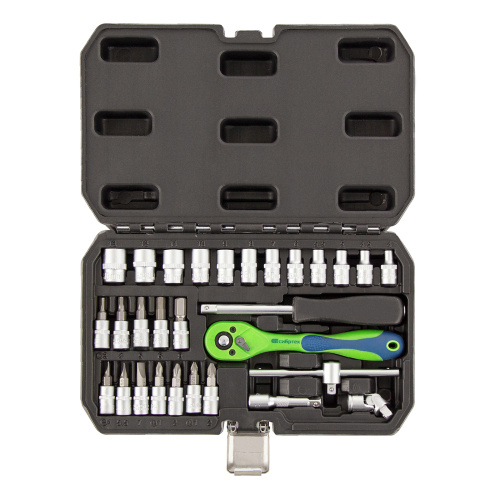 Набор инструментов 29 предметов, CrV, 1/4" Сибртех по ценам производителя в Уфе с доставкой по всей России