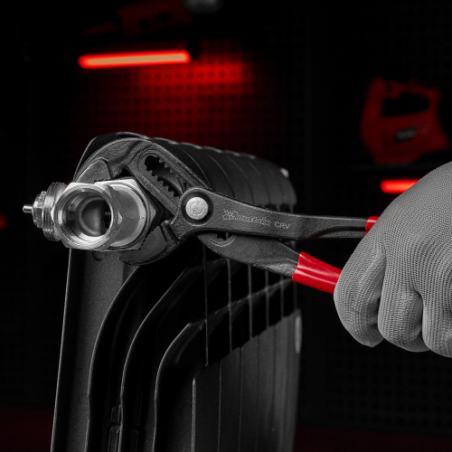 Клещи переставные 250 мм, кнопочный механизм, хром-ванадий, обливные рукоятки Matrix по ценам производителя в Уфе с доставкой по всей России