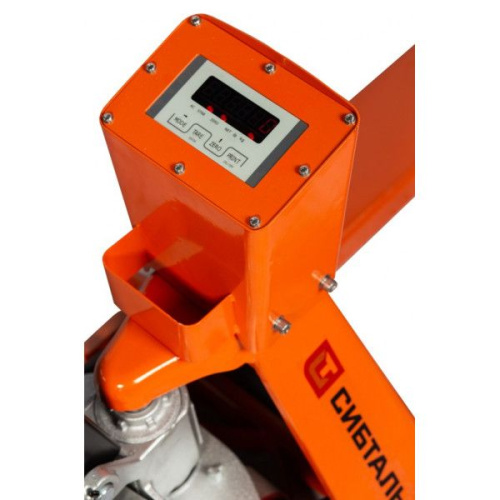 Гидравлическая тележка (рокла) ACR-ES c весами, 2,5 т, Вилы: 1150 Х 550, СибТаль, полиуретановые колеса по ценам производителя в Уфе с доставкой по всей России