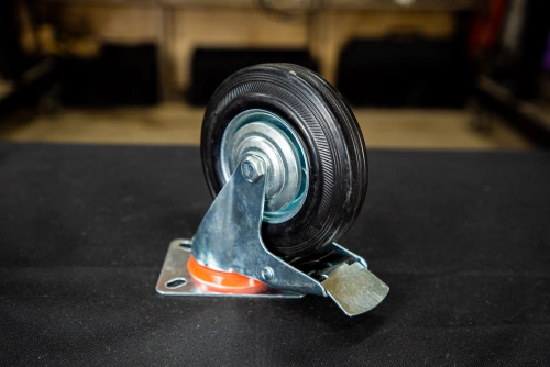 Колесо поворотное резина SRCLb 55 125 мм с тормозом (N) по ценам производителя в Уфе с доставкой по всей России