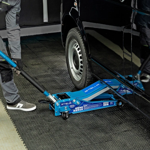 Домкрат гидравлический подкатной 3 т, быстрый подъем, Low profile quick lift, 75-505 мм, профессиональный STELS по ценам производителя в Уфе с доставкой по всей России