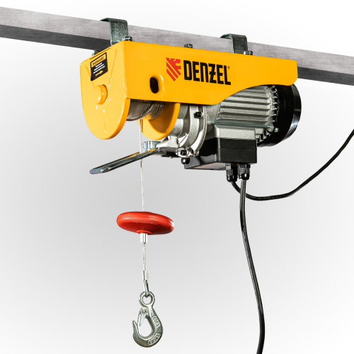 Тельфер электрический TF-250, 0.25 т, 540 Вт, высота 12 м, 10 м/мин Denzel по ценам производителя в Уфе с доставкой по всей России