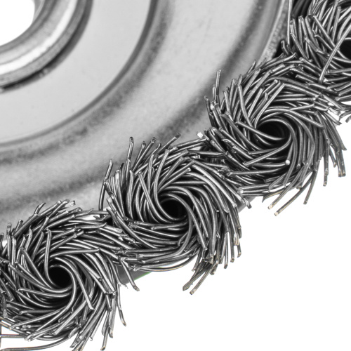 Щетка для УШМ, 125 мм, М14, "чашка", крученая металлическая проволока Сибртех по ценам производителя в Уфе с доставкой по всей России