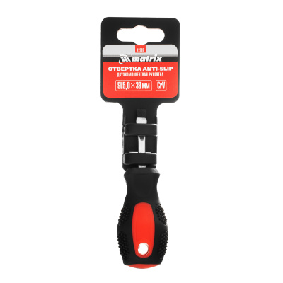Отвертка Anti-Slip, SL5 х 38 мм, CrV, двухкомпонентная рукоятка Matrix по ценам производителя в Уфе с доставкой по всей России