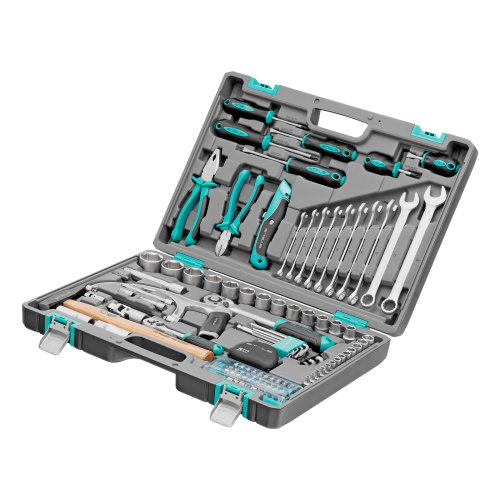 Набор инструментов, 1/2", 1/4", CrV, пластиковый кейс 98 предметов Stels по ценам производителя в Уфе с доставкой по всей России