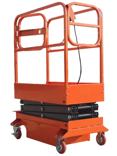 Подъемник ножничный передвижной 240 кг 3,9/5,9 м TOR GTJY AC 220В сетевой по ценам производителя в Уфе с доставкой по всей России