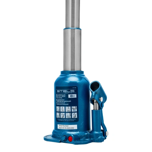 Домкрат гидравлический бутылочный телескопический, 8 т, подъем 180-410 мм Stels по ценам производителя в Уфе с доставкой по всей России