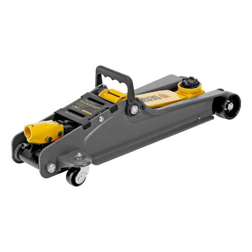 Домкрат гидравлический подкатной с фиксатором, 2,5 т,  85-385 мм, в пласт. кейсе Denzel по ценам производителя в Уфе с доставкой по всей России