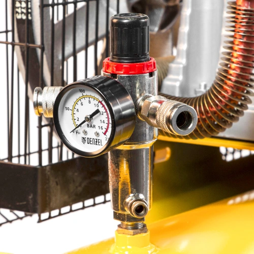 Компрессор воздушный, ременный привод BCI4000-T/200, 4.0 кВт, 200 литров, 690 л/мин Denzel по ценам производителя в Уфе с доставкой по всей России