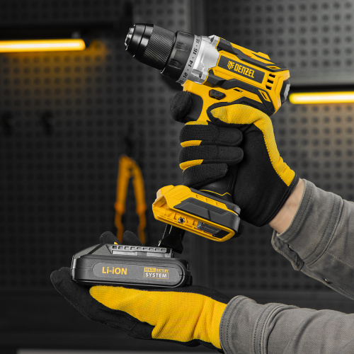 Дрель-шуруповерт аккумуляторная, бесщет. BLDL-18-02 Li-Ion, 18 В Denzel по ценам производителя в Уфе с доставкой по всей России