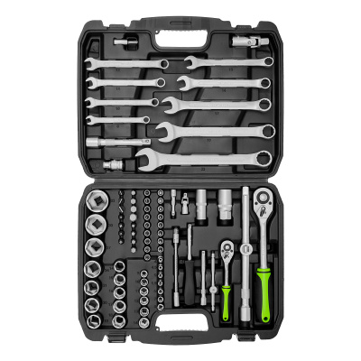 Набор инструмента, 1/2", 1/4", пластиковый кейс, 83 предмета Сибртех по ценам производителя в Уфе с доставкой по всей России