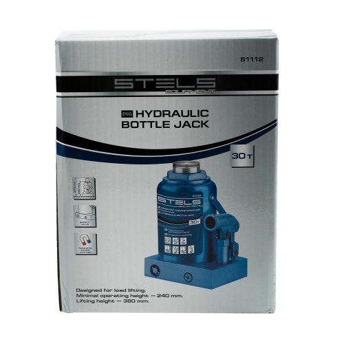 Домкрат гидравлический бутылочный, 30 т, H подъема 240-370 мм Stels по ценам производителя в Уфе с доставкой по всей России