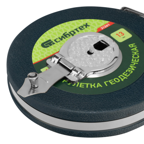 Рулетка геодезическая 20 м х 13 мм, закрытый корпус, фибергласовая лента Сибртех по ценам производителя в Уфе с доставкой по всей России