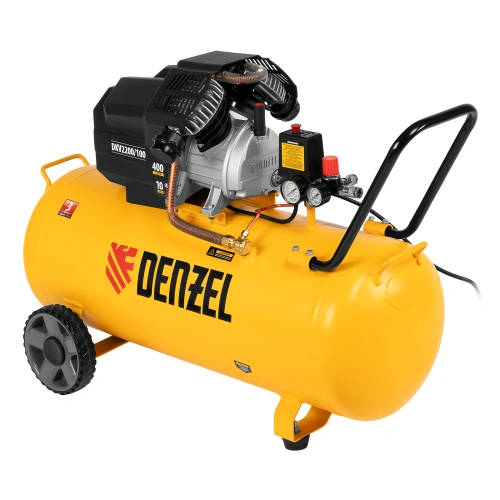 Компрессор воздушный DKV2200/100, Х-PRO 2.2 кВт, 400 л/мин, 100л Denzel по ценам производителя в Уфе с доставкой по всей России