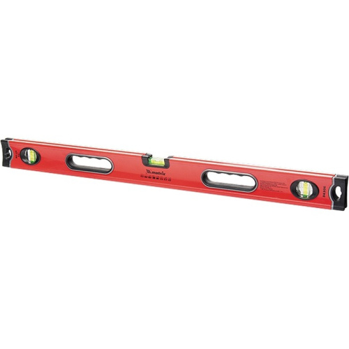 Уровень алюминиевый, 1200 мм, 3 глазка, ударопрочные заглушки, двухкомпонентные ручки Matrix ProFI по ценам производителя в Уфе с доставкой по всей России