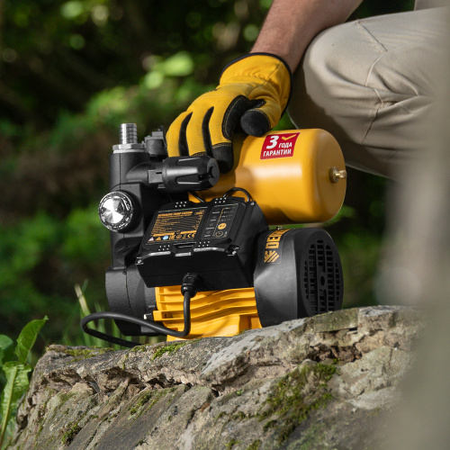 Насосная станция PS500C, 500 Вт, напор 35 м, 2200 л/ч, ресивер 2 л, блок управления Denzel по ценам производителя в Уфе с доставкой по всей России