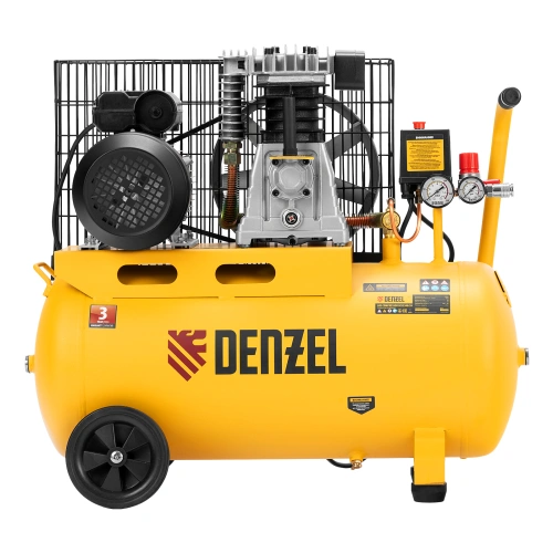 Компрессор воздушный BCI2300/50, ременный привод, 2.3 кВт, 50 литров, 400 л/мин Denzel по ценам производителя в Уфе с доставкой по всей России