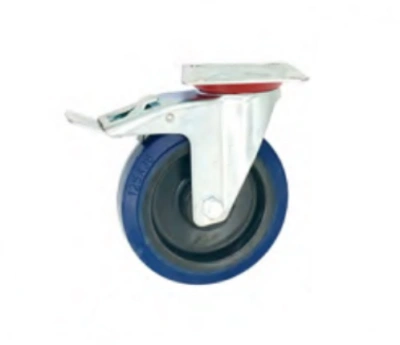 Колесо поворотное резина SRCLb 93 75 мм с тормозом (F) по ценам производителя в Уфе с доставкой по всей России