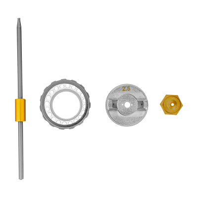 Ремкомплект для краскораспылителя 4 предмета: сопло 2,5 мм, игла, форсунка, зажим сопла Matrix по ценам производителя в Уфе с доставкой по всей России