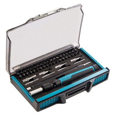 Отвертка с набором бит и торцевых головок для точных работ, гибкий привод, 48 шт, CrMo Gross по ценам производителя в Уфе с доставкой по всей России