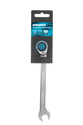 Ключ комбинированный трещоточный, 12 мм, количество зубьев 100 Gross по ценам производителя в Уфе с доставкой по всей России