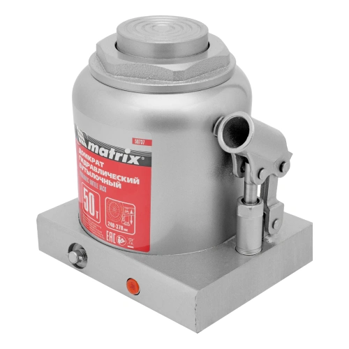Домкрат гидравлический бутылочный, 50 т, высота подъема 240-370 мм Matrix по ценам производителя в Уфе с доставкой по всей России