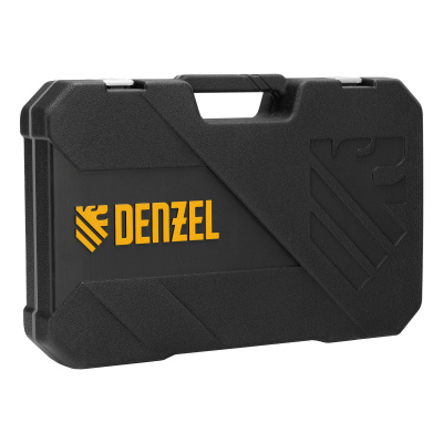 Набор инструментов, 1/2", 1/4", CrV, S2, пластиковый кейс, 64 предмета Denzel по ценам производителя в Уфе с доставкой по всей России