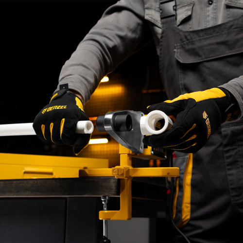 Аппарат для сварки пластиковых труб DWP-1500, 1500 Вт, 260-300 град, комплект насадок, 20-63 мм Denzel по ценам производителя в Уфе с доставкой по всей России