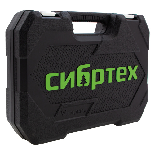 Набор инструментов 94 предмета, CrV, 1/2", 1/4" Сибртех по ценам производителя в Уфе с доставкой по всей России
