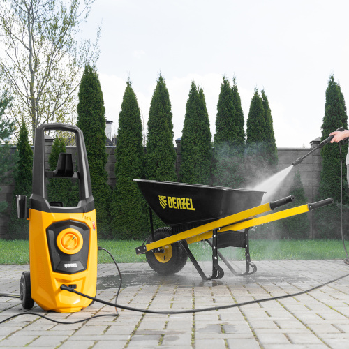 Моечная машина высокого давления R-170, 2000 Вт, 170 бар, 360 л/ч, колесная Denzel по ценам производителя в Уфе с доставкой по всей России