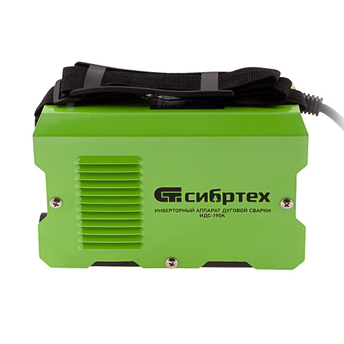 Инверторный аппарат дуговой сварки ИДС-190K, 190 А, ПВ 80%, диаметр электрода 1,6-4 мм Сибртех по ценам производителя в Уфе с доставкой по всей России