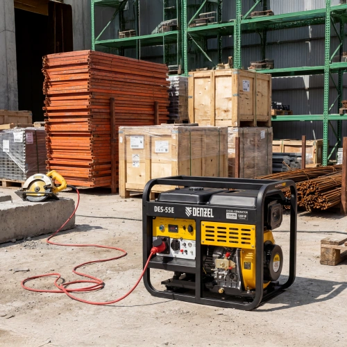 Генератор дизельный DES-55E, 5,5 кВт, 230 В, 11 л, электростартер Denzel по ценам производителя в Уфе с доставкой по всей России