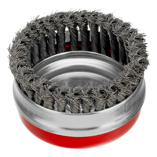 Щетка для УШМ Heavy Duty, 125 мм, М14, "чашка", крученая проволока 0.5 мм Matrix по ценам производителя в Уфе с доставкой по всей России