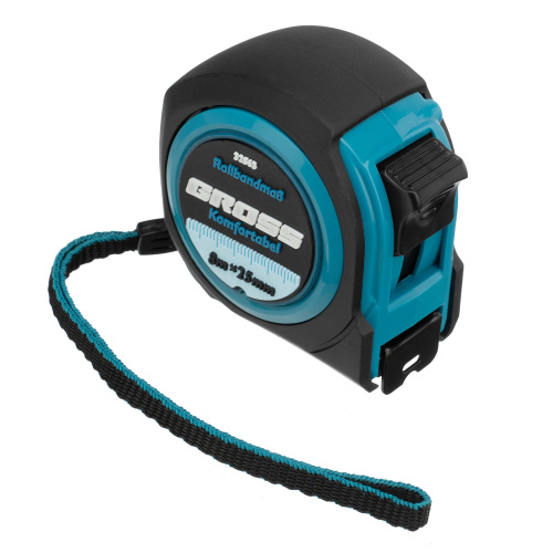 Рулетка Komfortabel 8 м х 25 мм,обрезиненный корпус Gross по ценам производителя в Уфе с доставкой по всей России