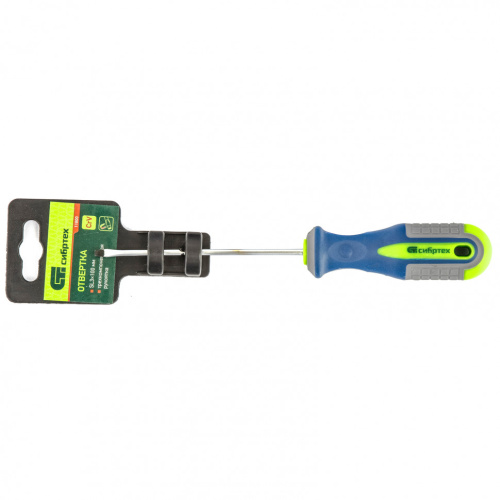 Отвертка, SL3 х 100 мм, CrV, трехкомпонентная рукоятка Сибртех по ценам производителя в Уфе с доставкой по всей России