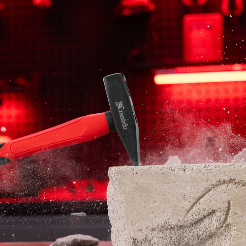 Молоток слесарный optimal, 400 г, фибергласовая обрезиненная рукоятка, квадратный боек Matrix по ценам производителя в Уфе с доставкой по всей России