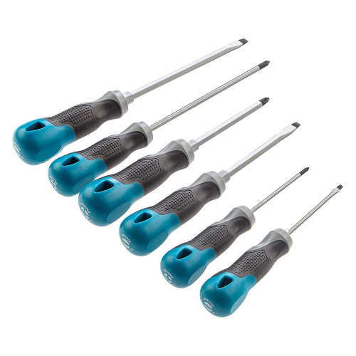 Набор отверток 6 шт, S2, трехкомпонентная рукоятка Gross по ценам производителя в Уфе с доставкой по всей России