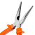 Длинногубцы прямые Classic, 180 мм, шлифованные, пластмассовые рукоятки Sparta по ценам производителя в Уфе с доставкой по всей России