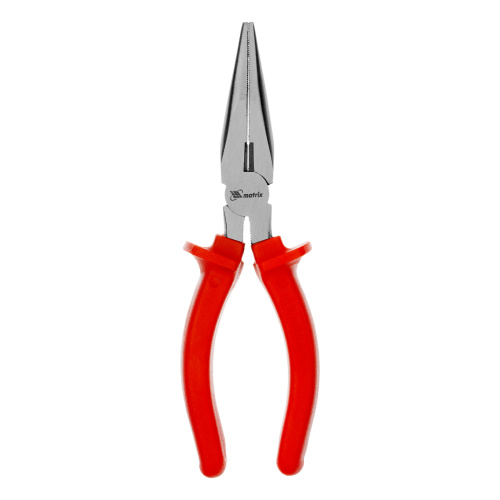 Длинногубцы прямые Econom, 180 мм, шлифованные, пластмассовые рукоятки Matrix по ценам производителя в Уфе с доставкой по всей России