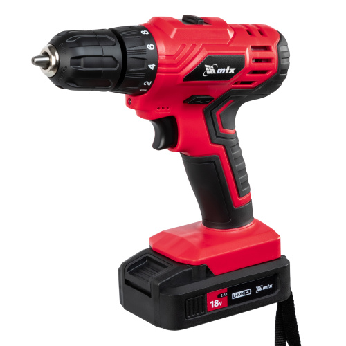 Дрель-шуруповерт аккумуляторная MCDL-18-02, Li-Ion, 18 В, 2 акк. MTX по ценам производителя в Уфе с доставкой по всей России