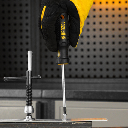 Отвертка, PH2х100 мм, S2, 3к рукоятка Denzel по ценам производителя в Уфе с доставкой по всей России