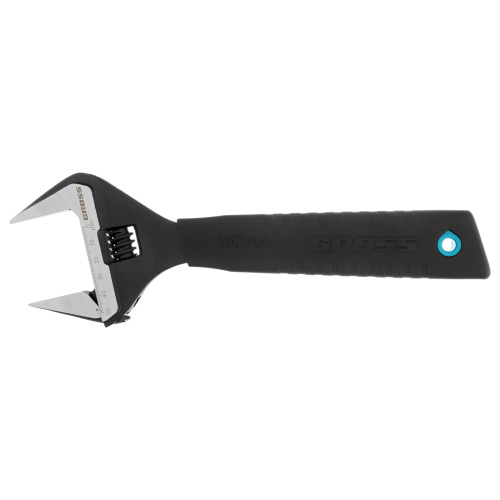 Ключ разводной, 250 мм, CrV, тонкие губки, защитные насадки Gross по ценам производителя в Уфе с доставкой по всей России