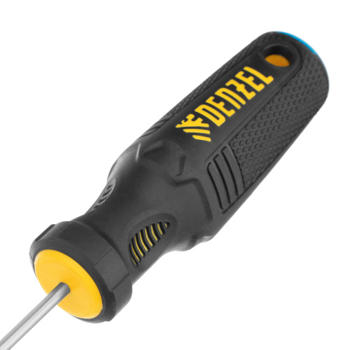 Отвертка SL3х75 мм, CrV, трехкомпонентная рукоятка Denzel по ценам производителя в Уфе с доставкой по всей России