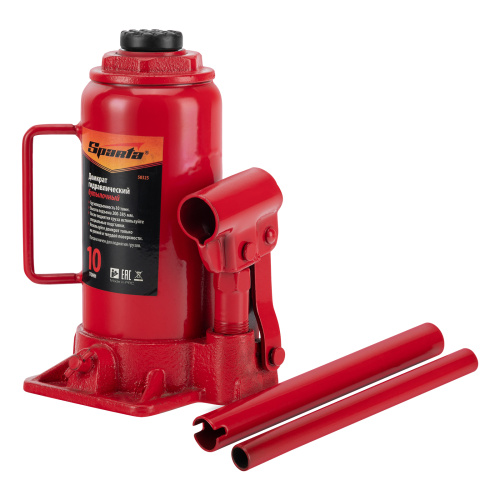 Домкрат гидравлический бутылочный, 10 т, h подъема 200-385 мм Sparta по ценам производителя в Уфе с доставкой по всей России