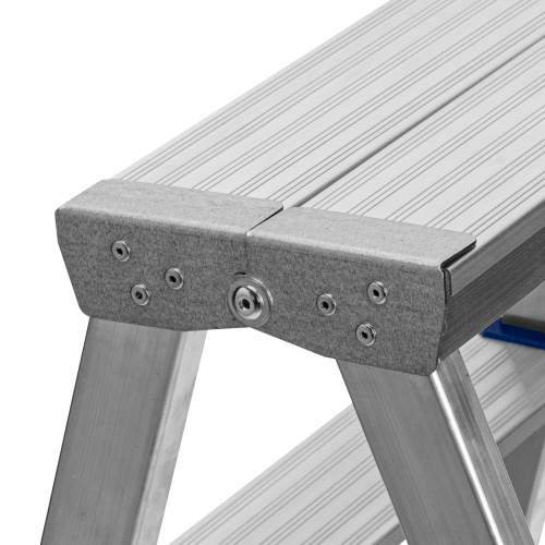 Стремянка двусторонняя 5 ступеней, алюминиевая, Сибртех по ценам производителя в Уфе с доставкой по всей России