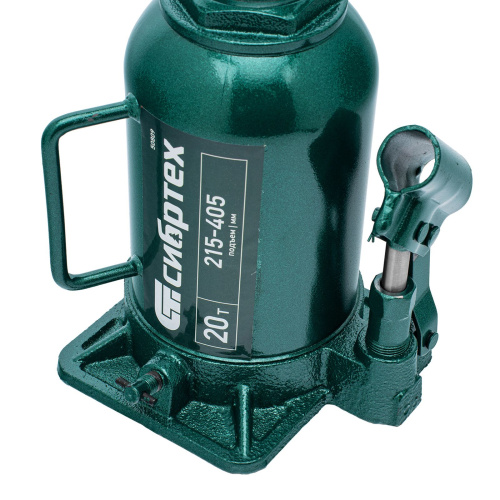 Домкрат гидравлический бутылочный, 20 т, 215-405 мм Сибртех по ценам производителя в Уфе с доставкой по всей России