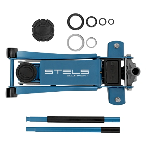 Домкрат гидравлический подкатной, быстрый подъем, 3т Low Profile Quick, 75-515 мм, профессиональный Stels по ценам производителя в Уфе с доставкой по всей России